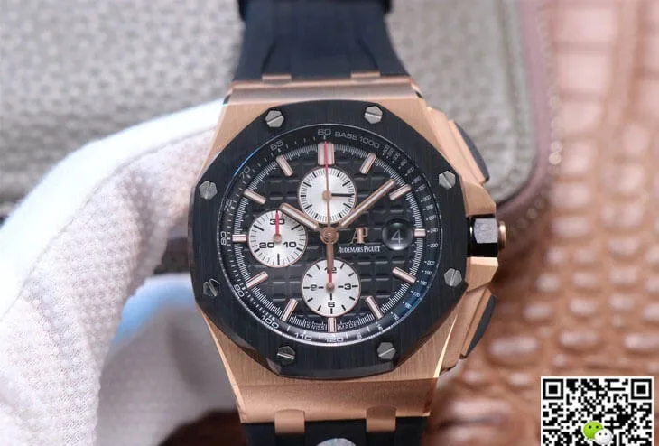 Audemars Piguet Royal Oak Offshore 26401RO.OO.A002CA.01 JF Factory 1:1 Best Edition Replica Watch Black Strap